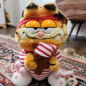 Vintage Garfield Plush - The Night Before Christmas 1978